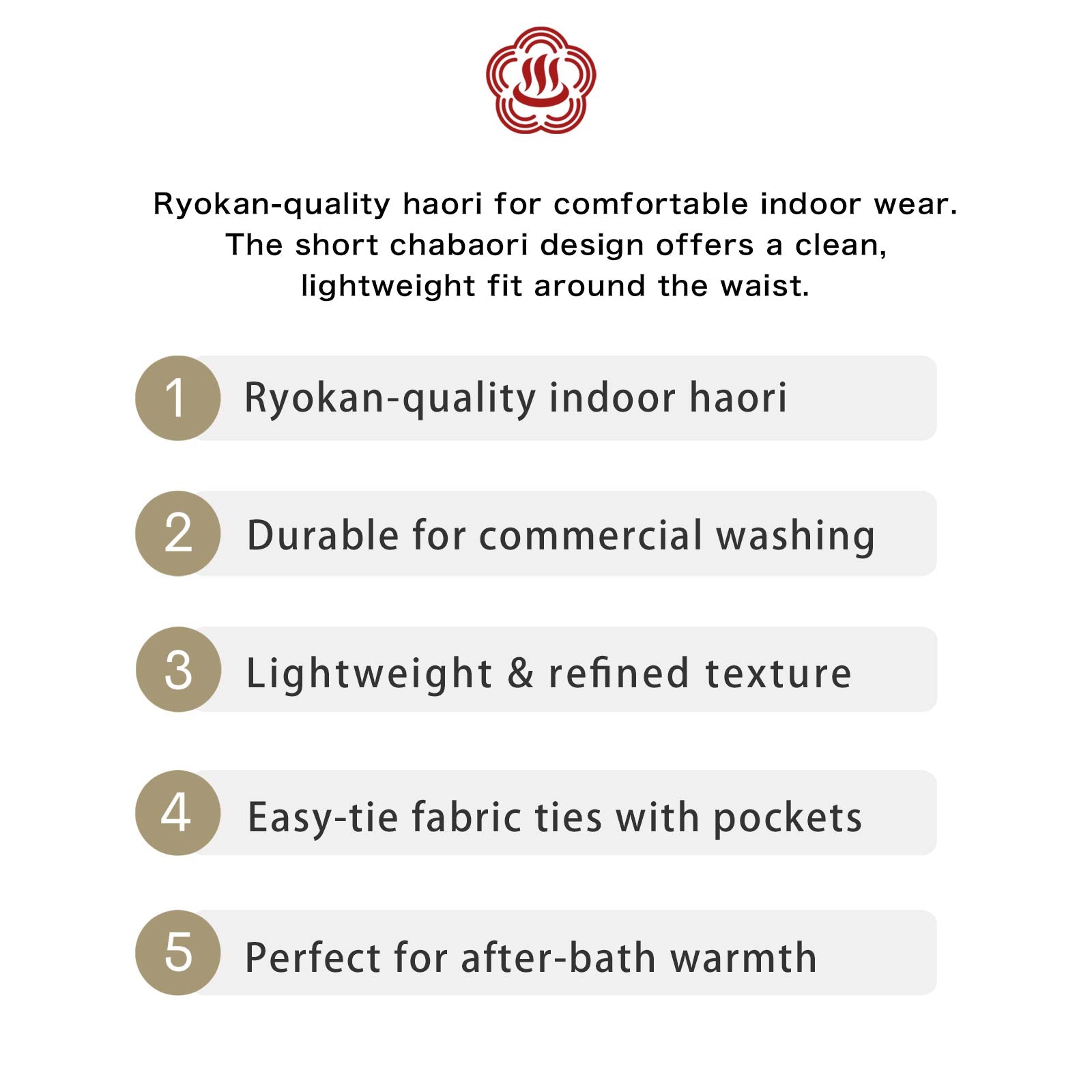 Ryokan-Style Haori Blue