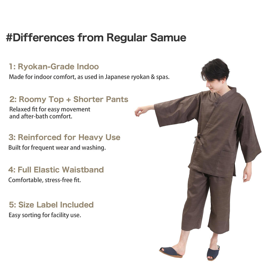 Ryokan-Style Samue Brown