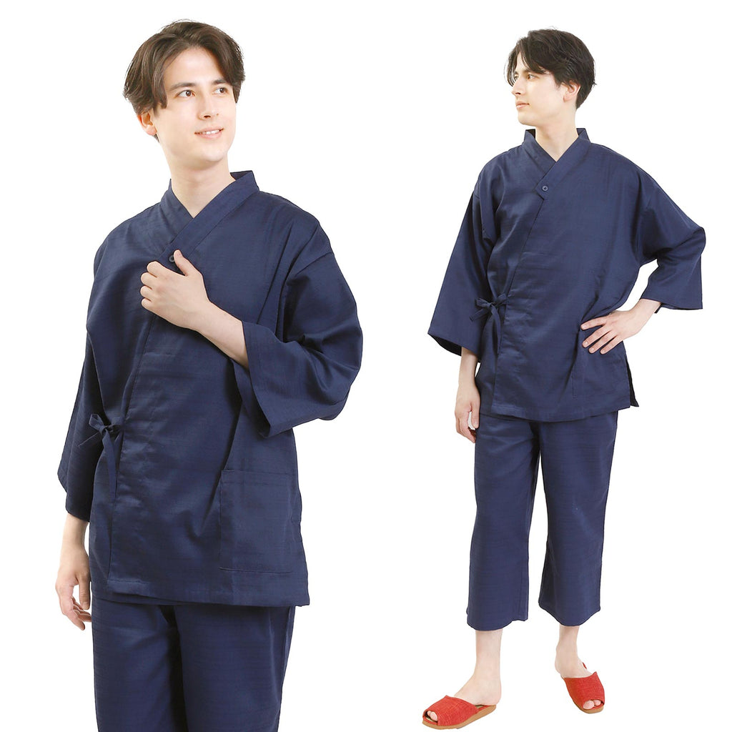 Ryokan-Style Samue Blue