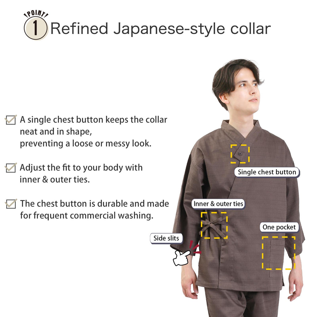 Ryokan-Style Samue Brown