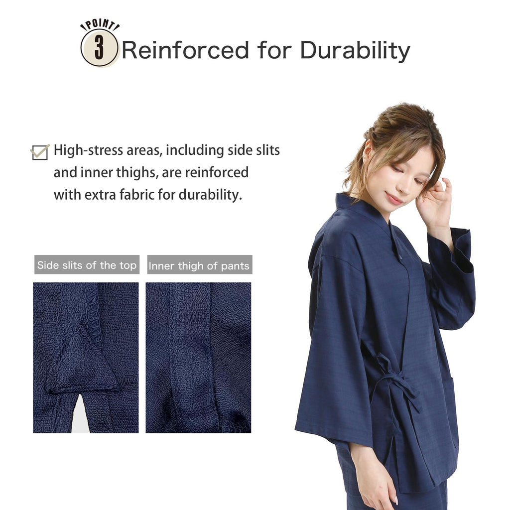 Ryokan-Style Samue Blue