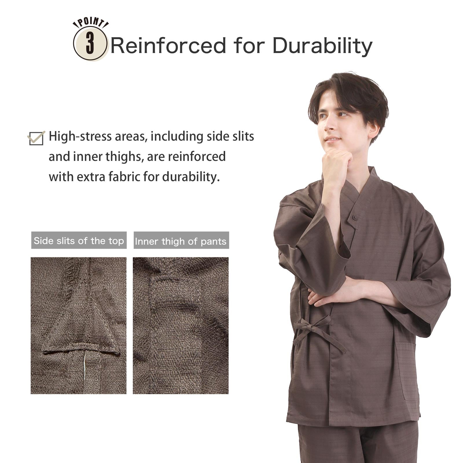 Ryokan-Style Samue Brown