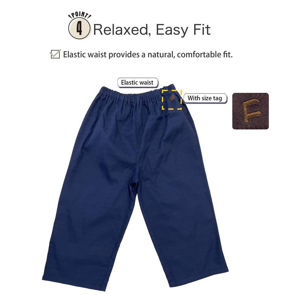 Ryokan-Style Samue Blue