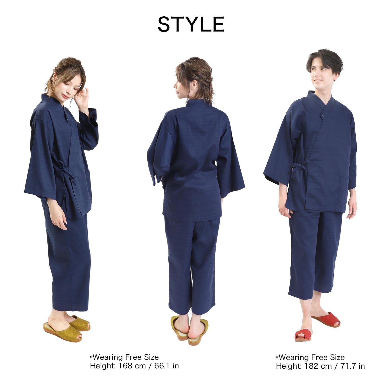 Ryokan-Style Samue Blue