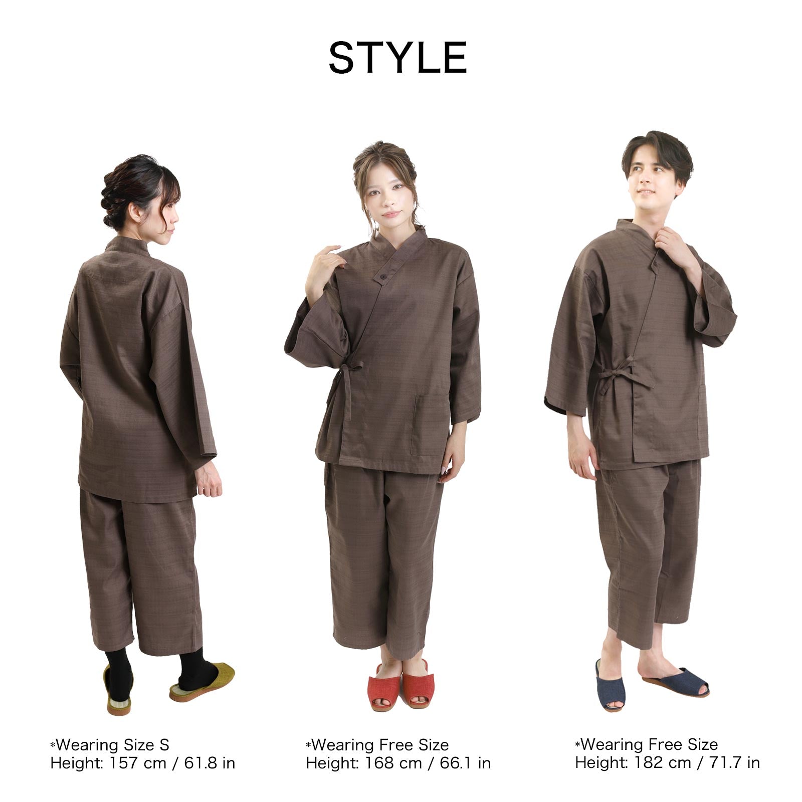 Ryokan-Style Samue Brown