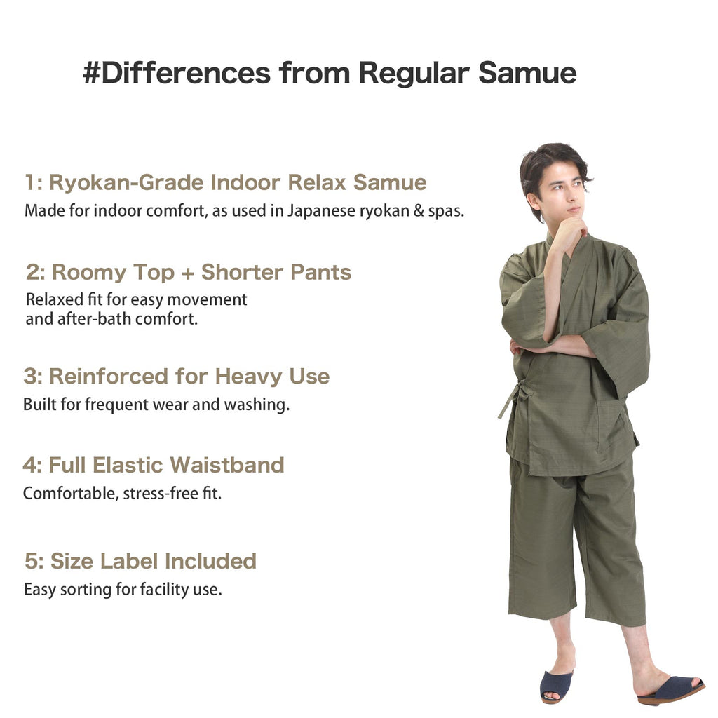 Ryokan-Style Samue Green