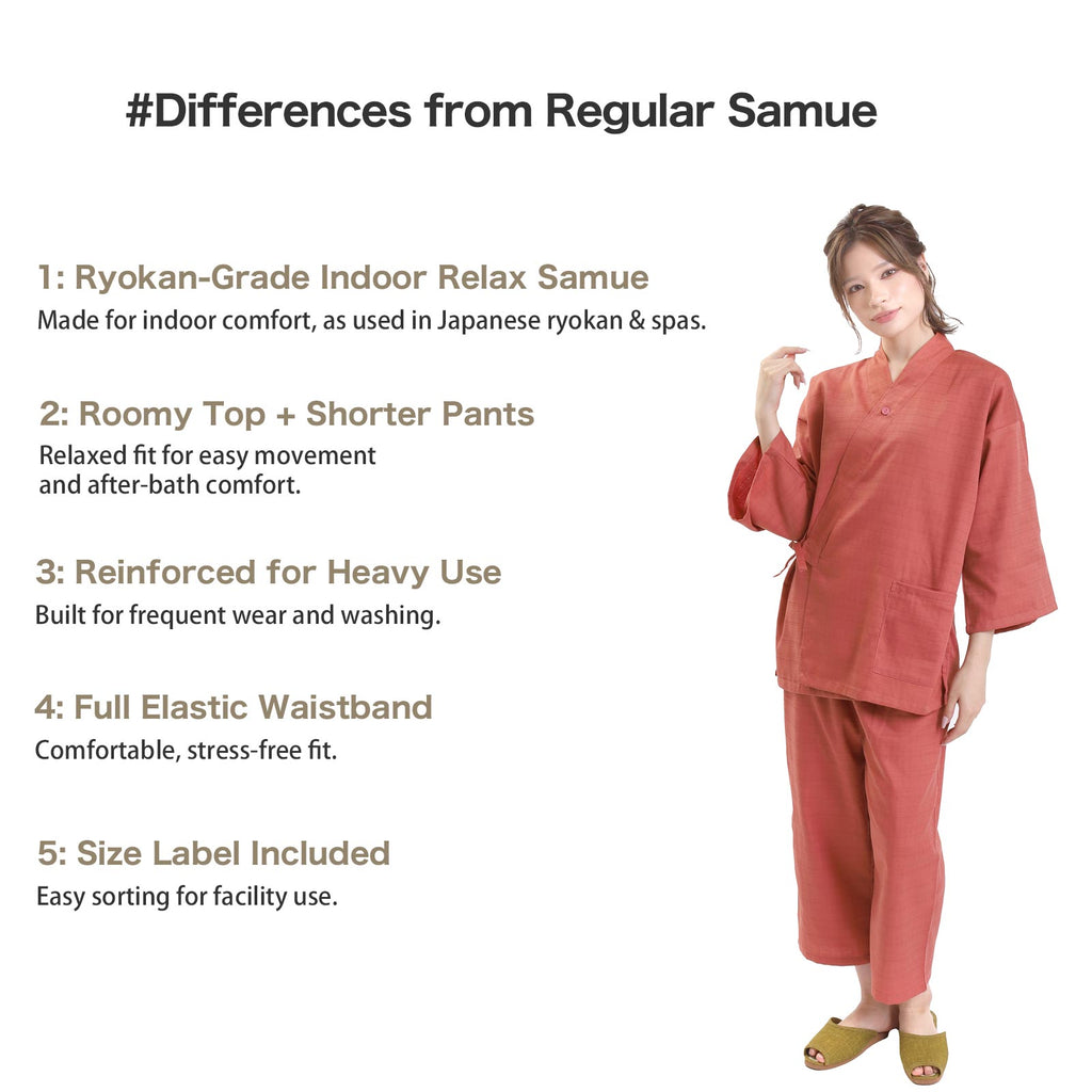 Ryokan-Style Samue Dusty Pink