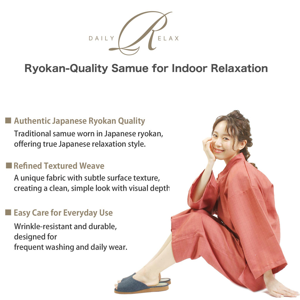 Ryokan-Style Samue Dusty Pink