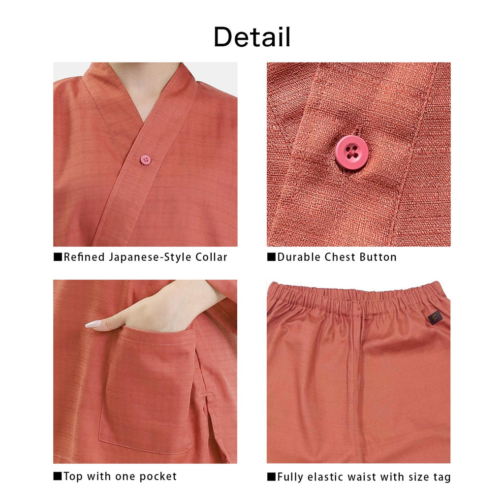 Ryokan-Style Samue Dusty Pink