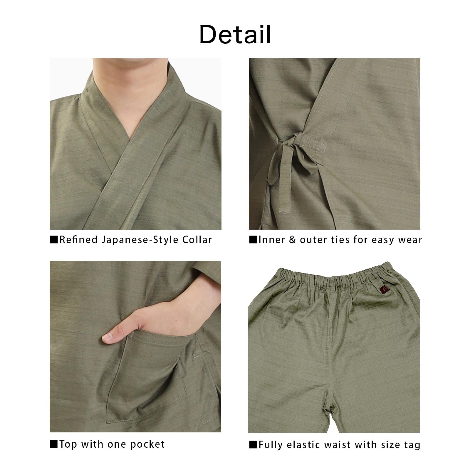 Ryokan-Style Samue Green