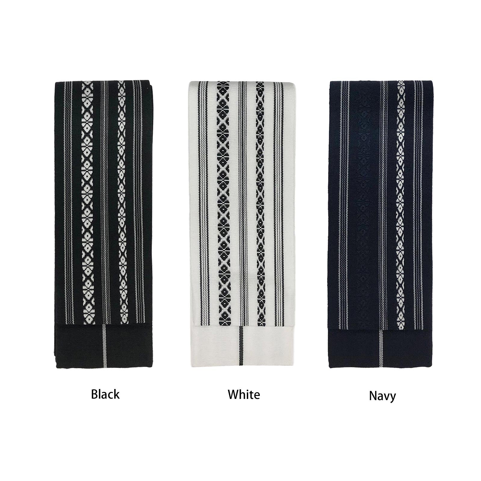 Men’s Woven Yukata Kaku Obi Set-w31