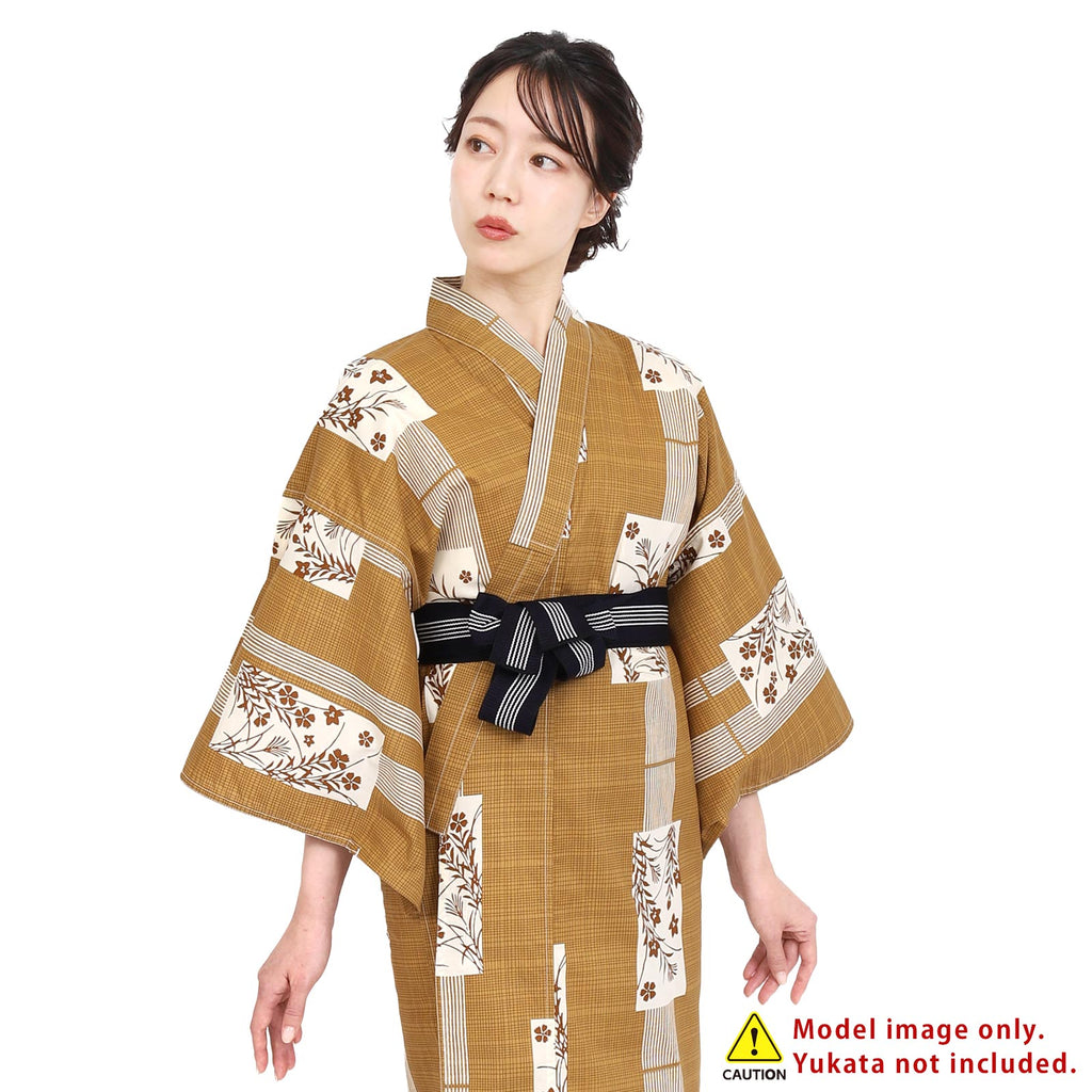 Unisex Indoor Yukata Classic Obi Belt navy