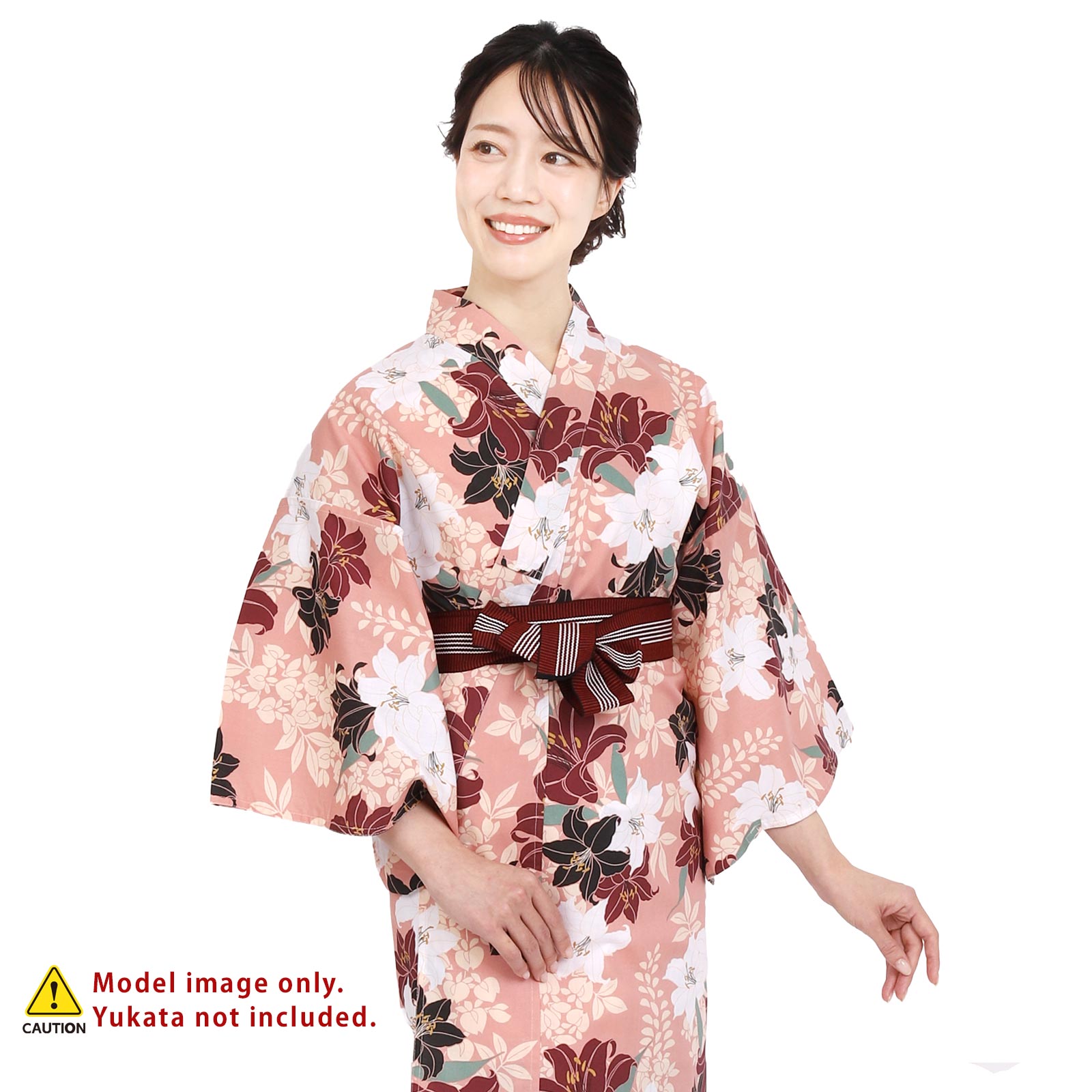 Unisex Indoor Yukata Classic Obi Belt red