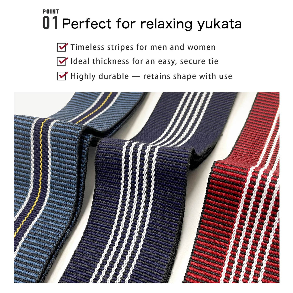 Unisex Indoor Yukata Classic Obi Belt blue yellow