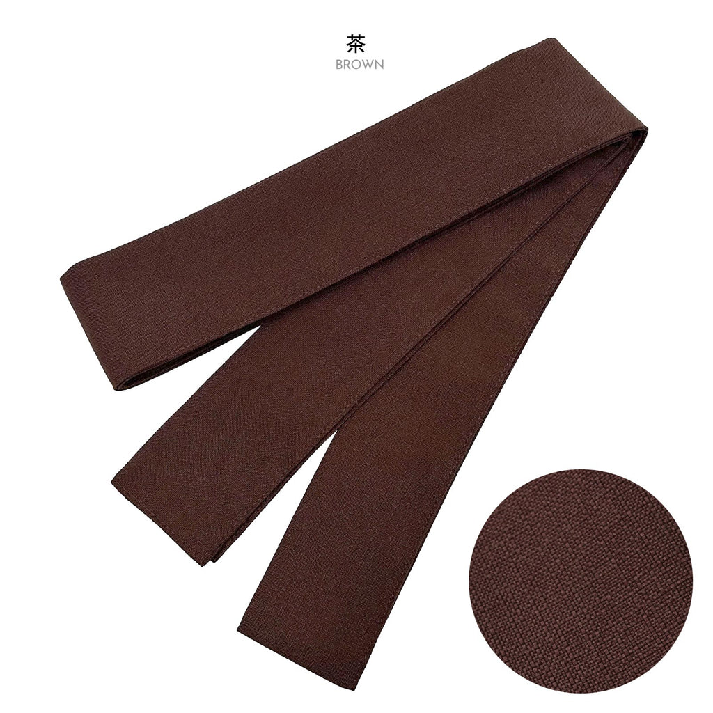 Unisex Ryokan Yukata Obi brown