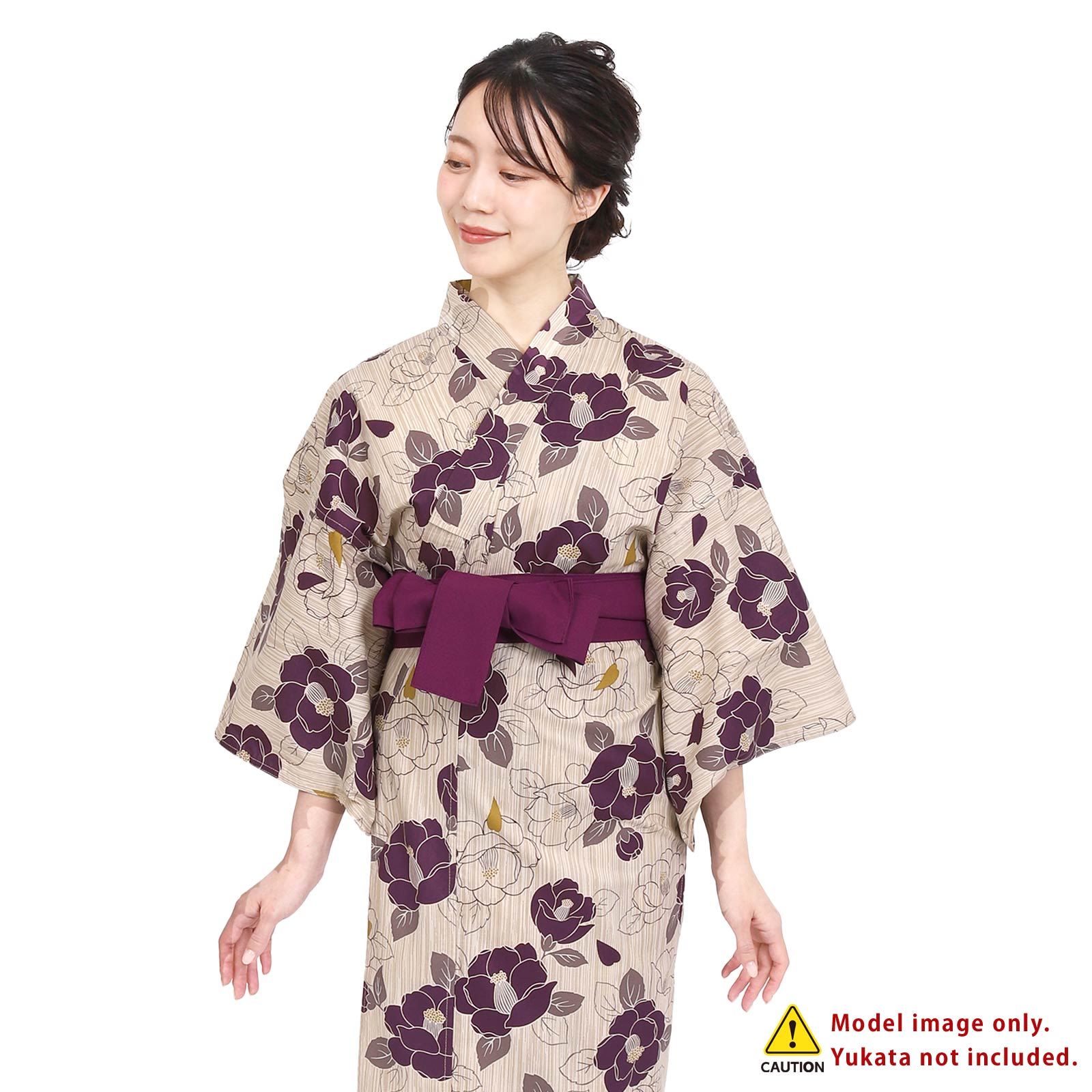 Unisex Ryokan Yukata Obi Purple