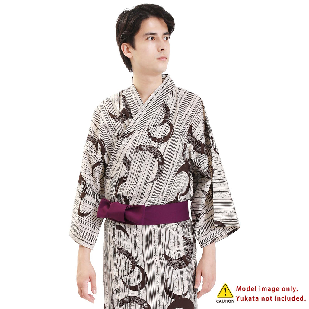 Unisex Ryokan Yukata Obi Purple