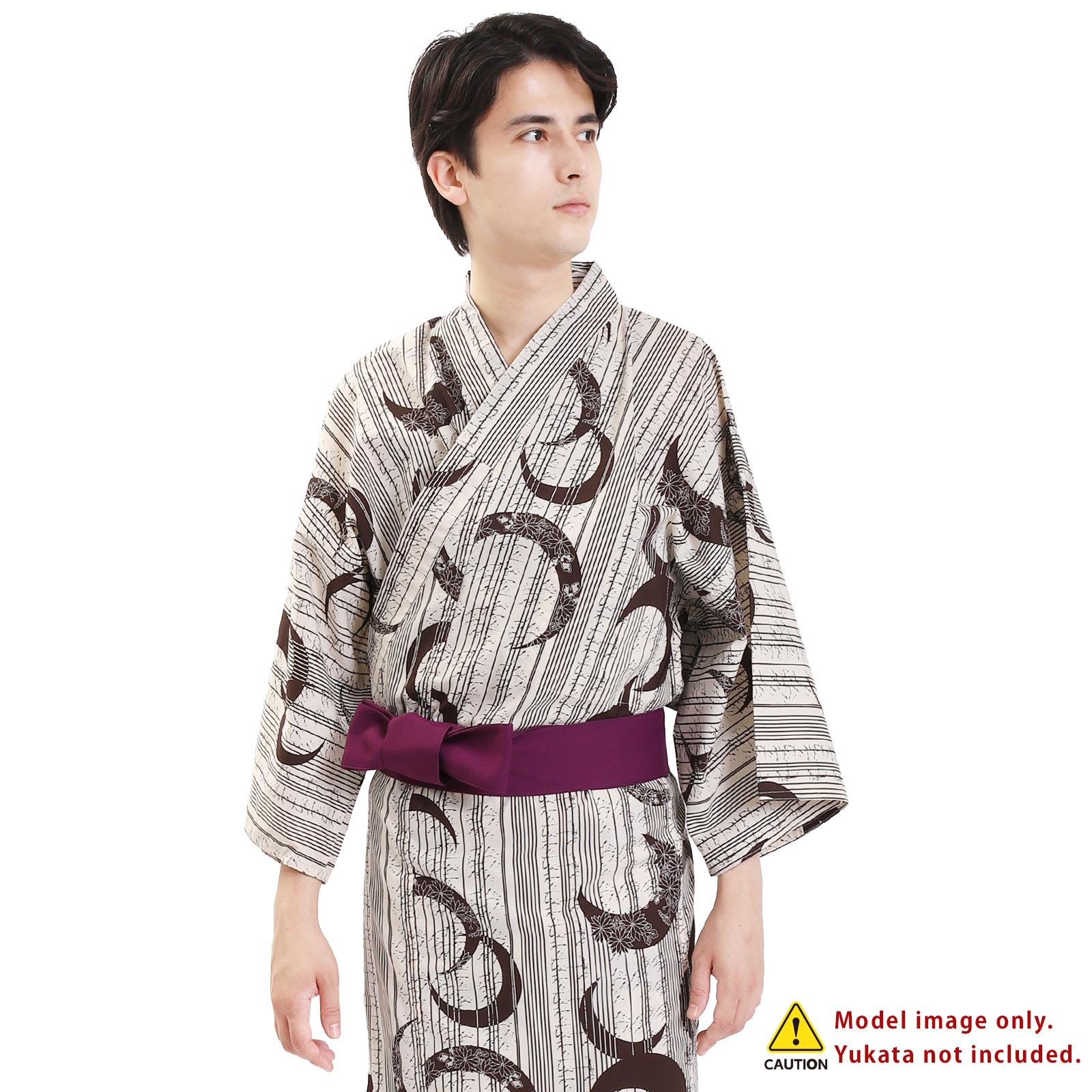 Unisex Ryokan Yukata Obi Purple