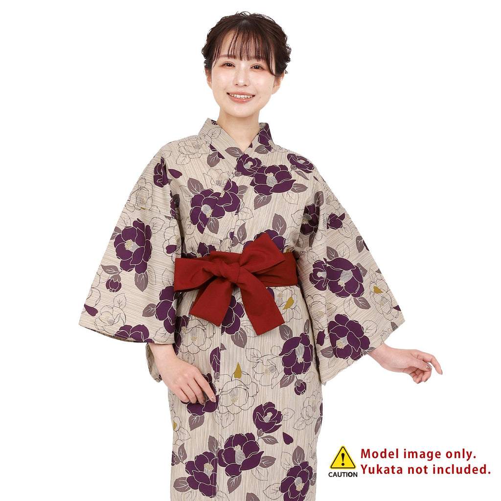Unisex Ryokan Yukata Obi Red