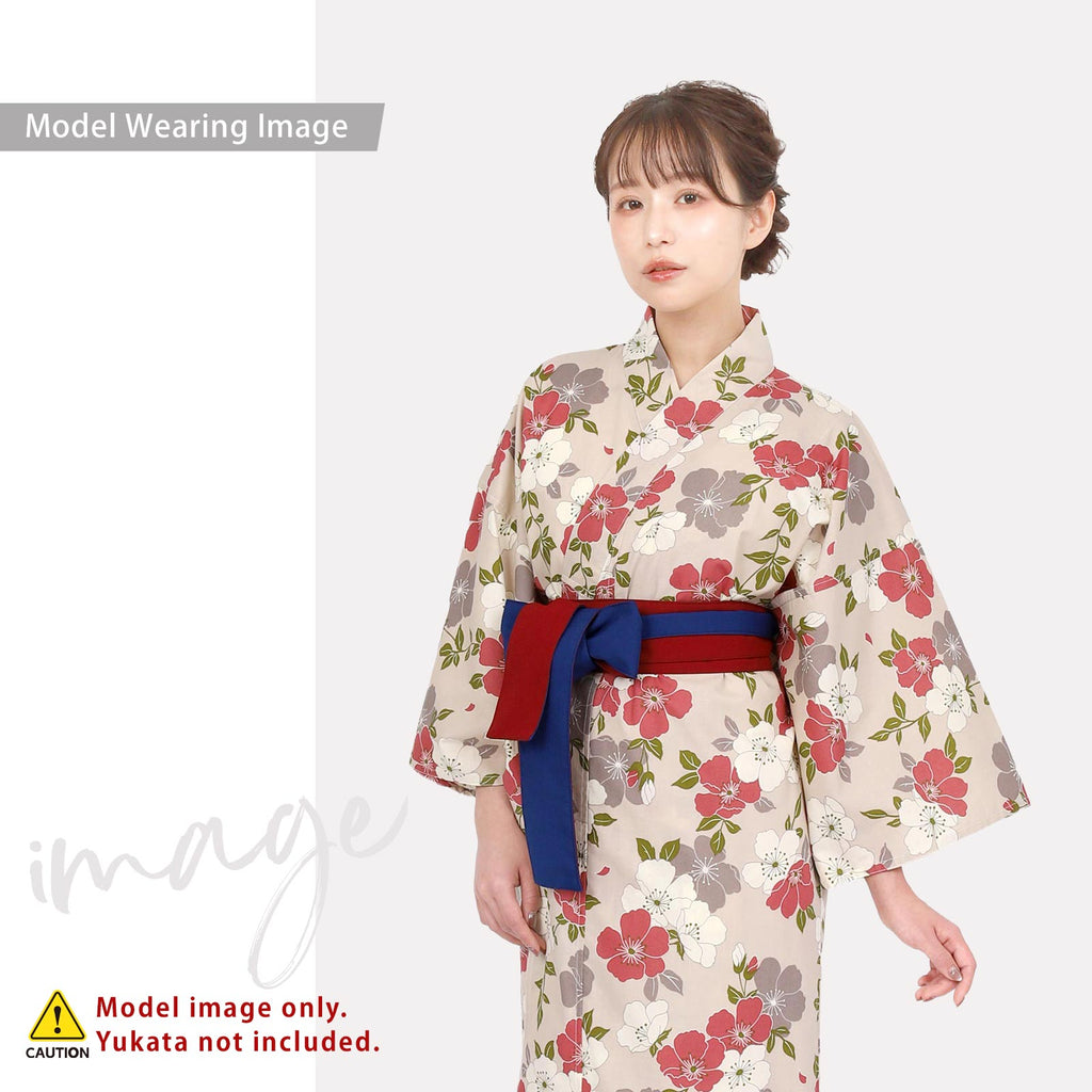 Red & Blue Reversible Obi Belt