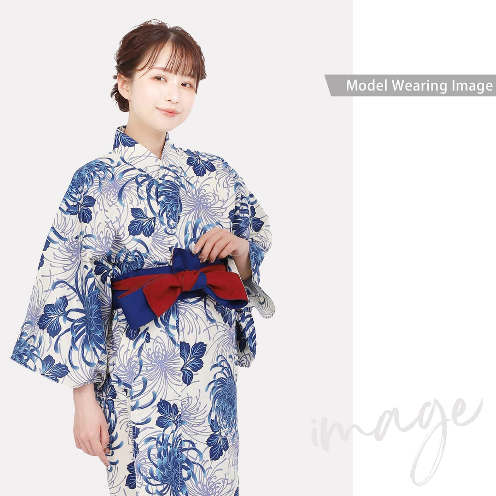 Red & Blue Reversible Obi Belt