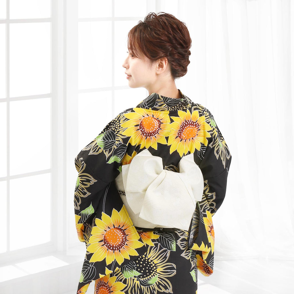 Pre-tied Obi Belt -White