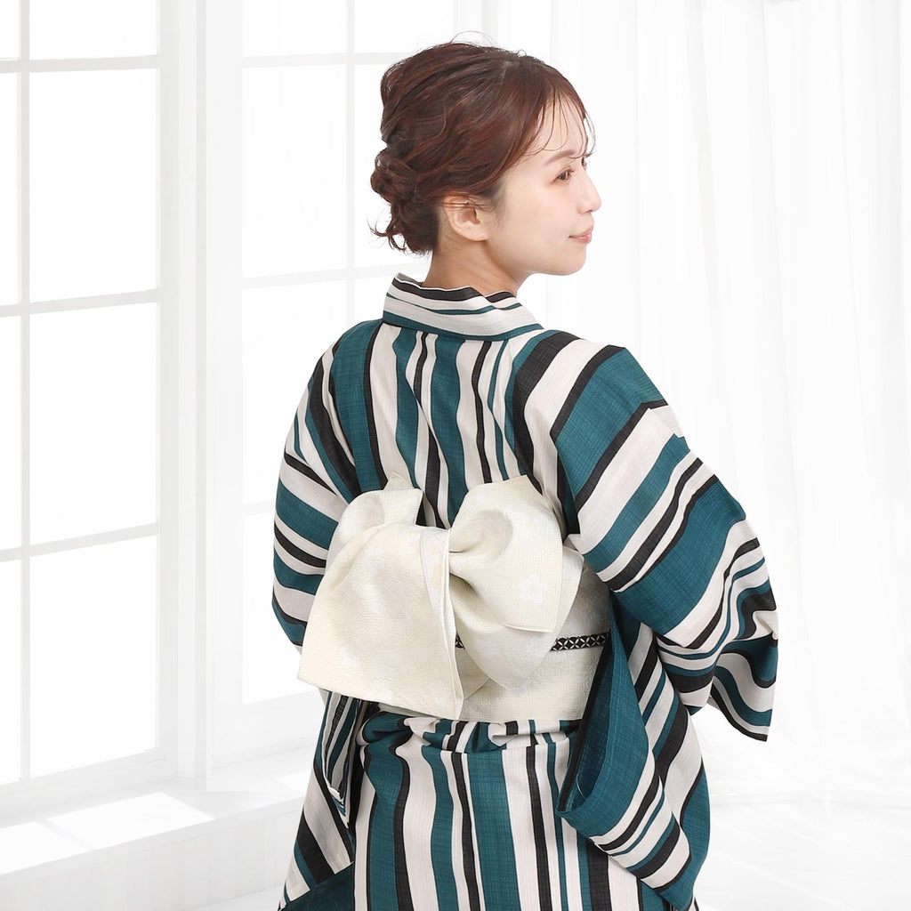 Pre-tied Obi Belt -White