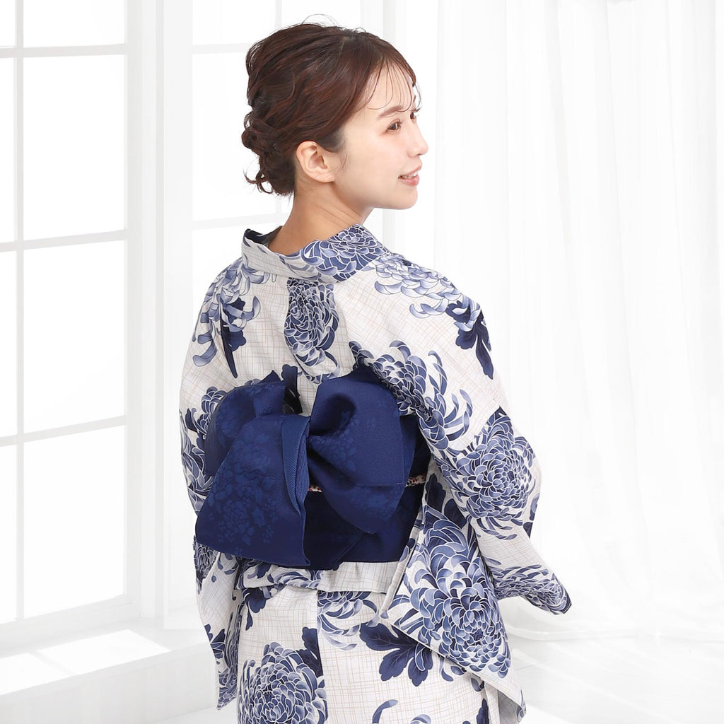 Pre-tied Obi Belt -Navy