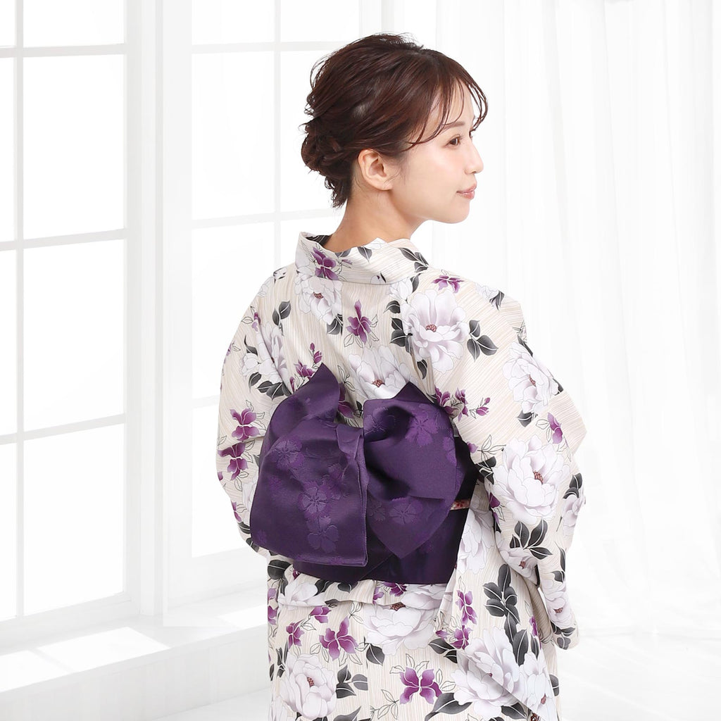 Pre-tied Obi Belt -Purple