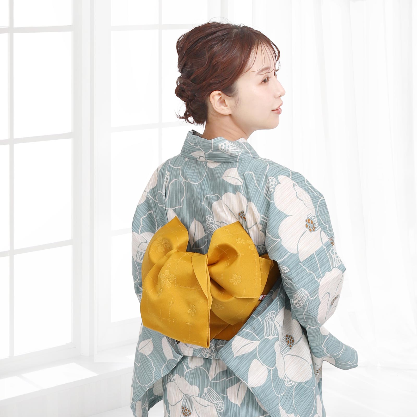 Pre-tied Obi Belt -Mustard