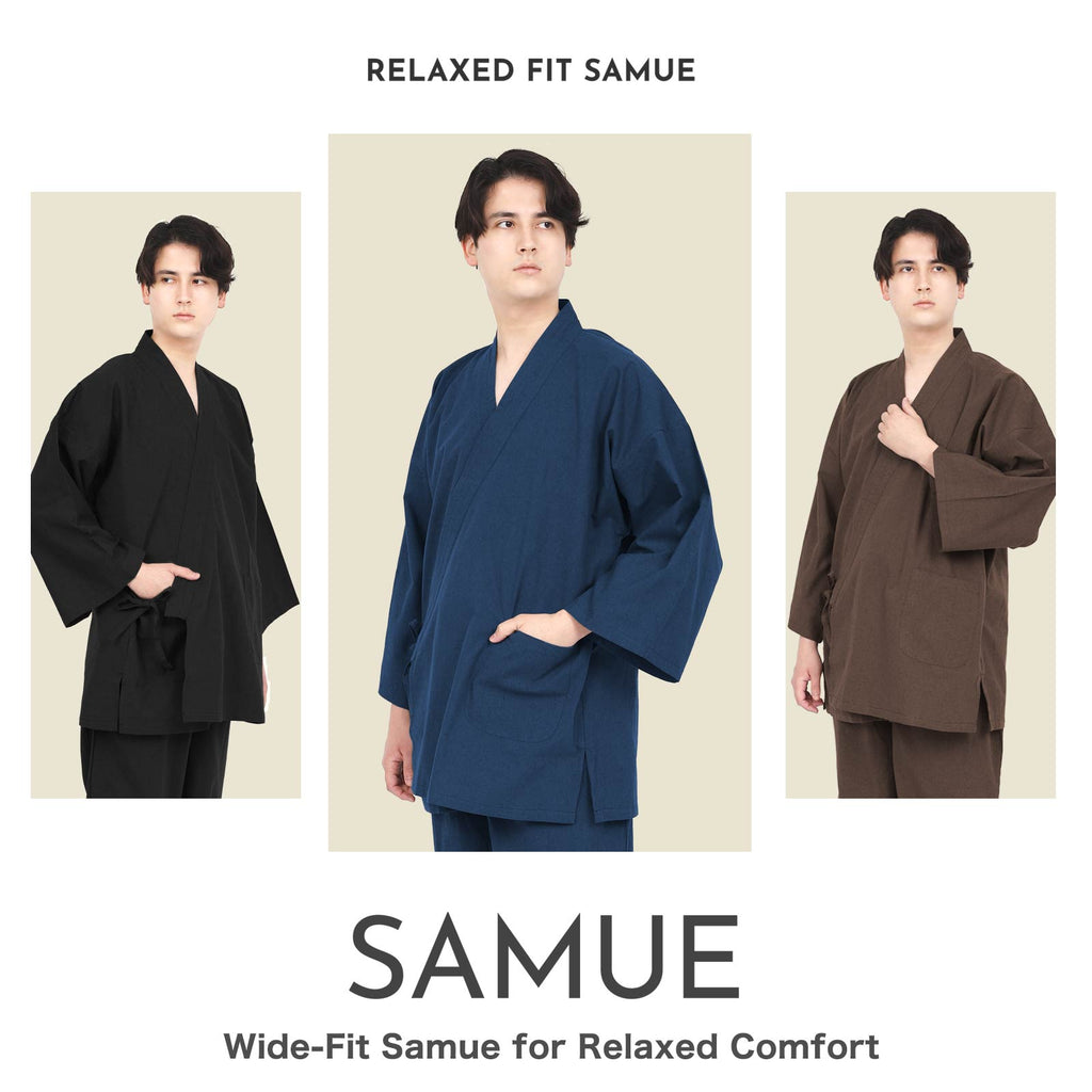 Tsumugi-Style Samue Black