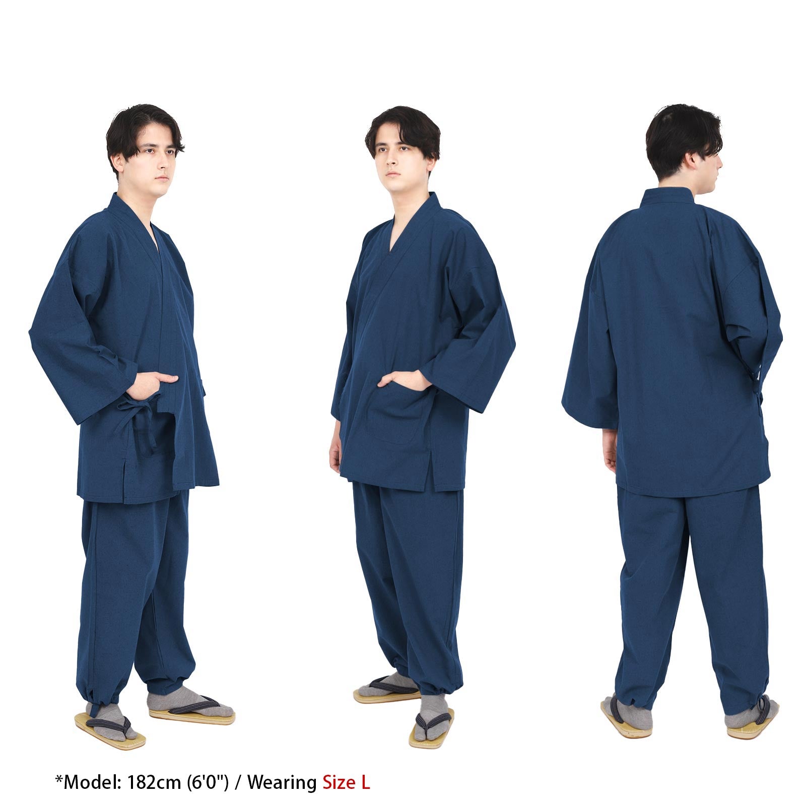 Tsumugi-Style Samue Blue