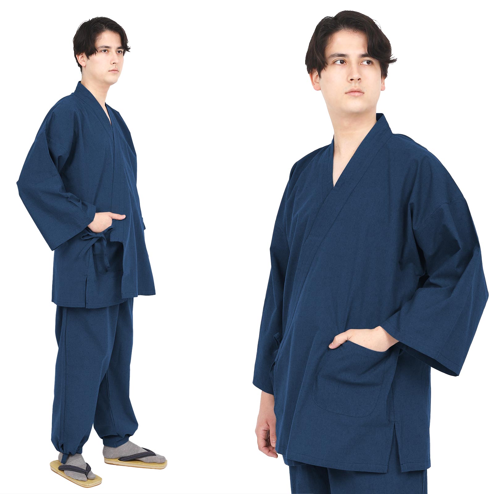 Tsumugi-Style Samue Blue