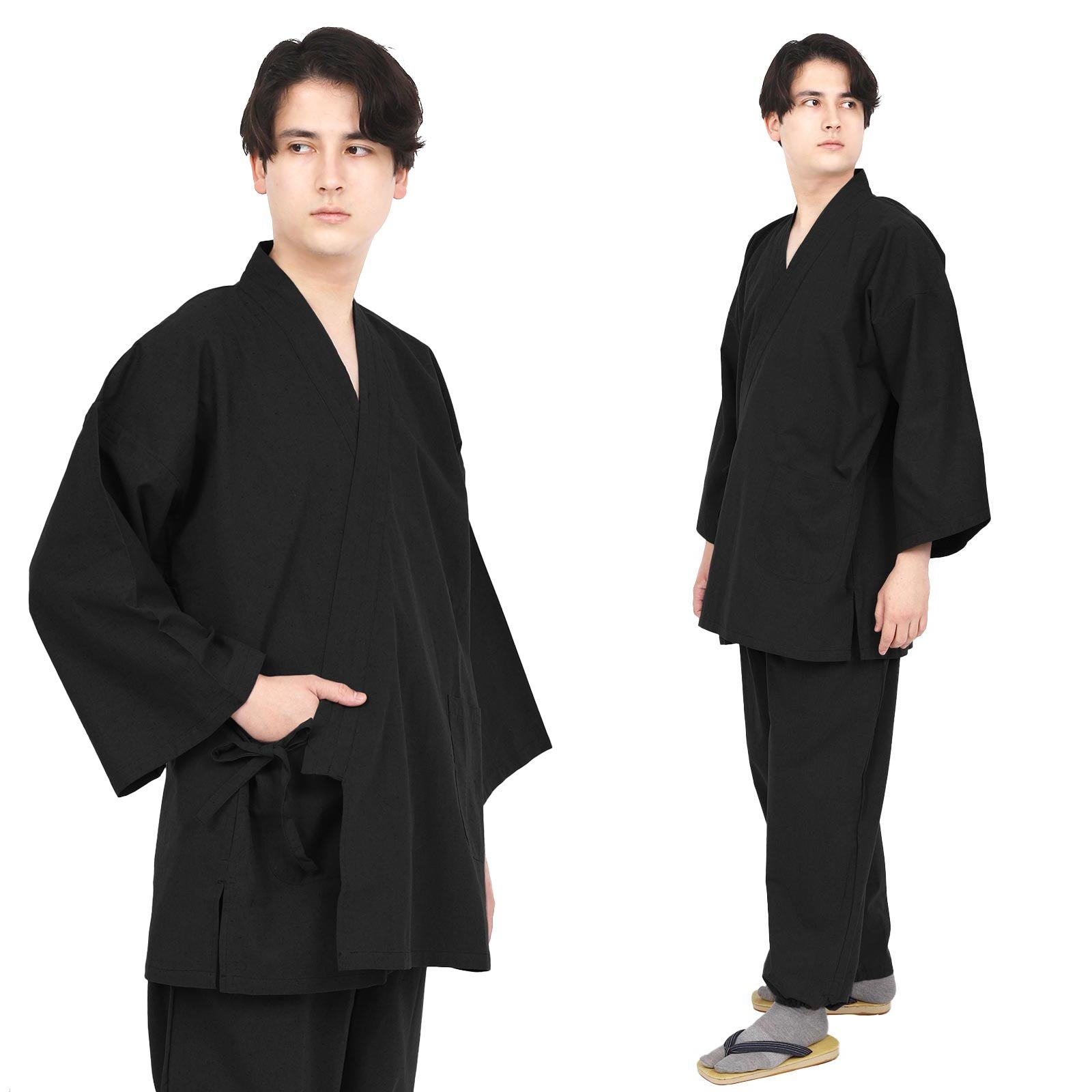 Tsumugi-Style Samue Black