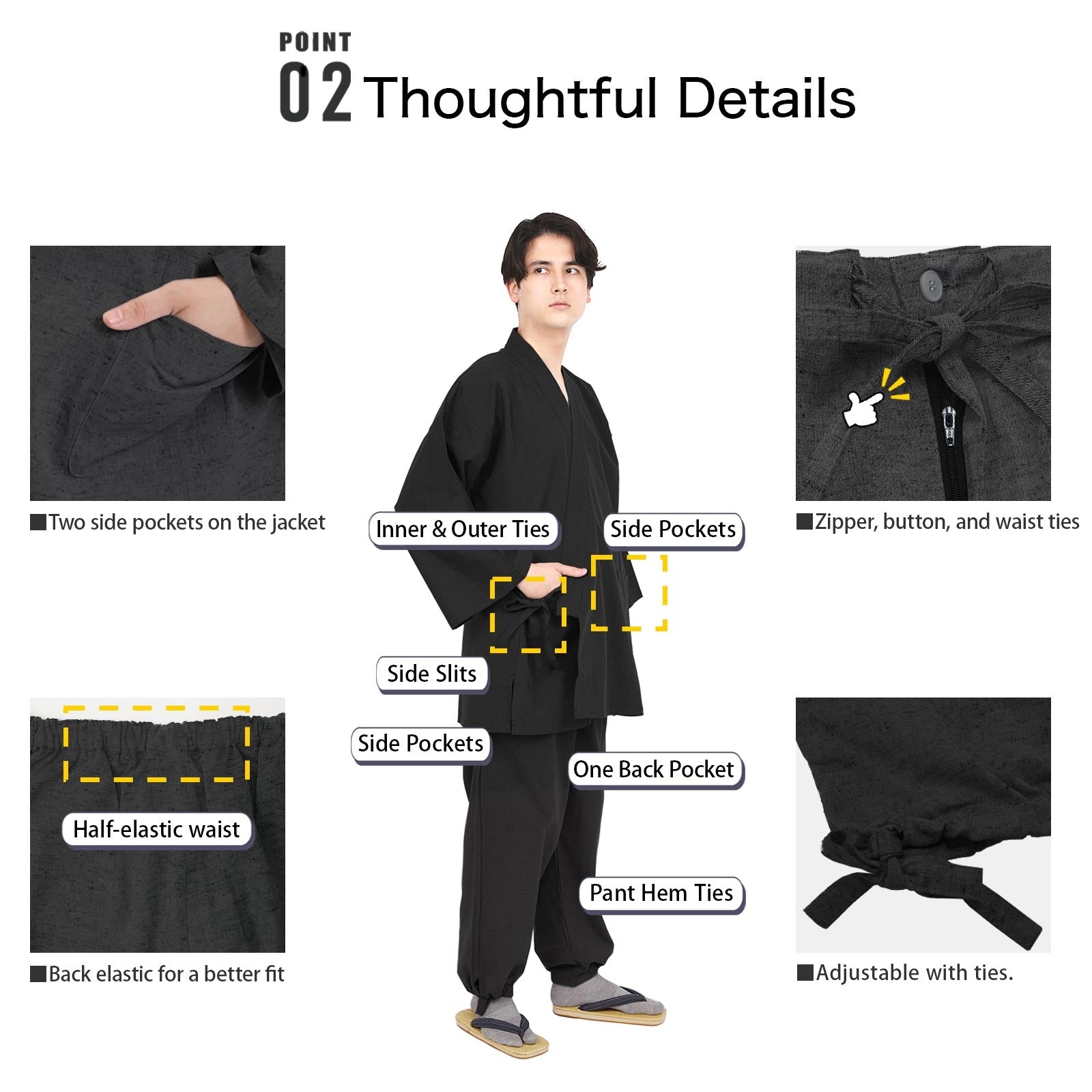 男女通用 Samue 下裝單品易護理加工織物灰色