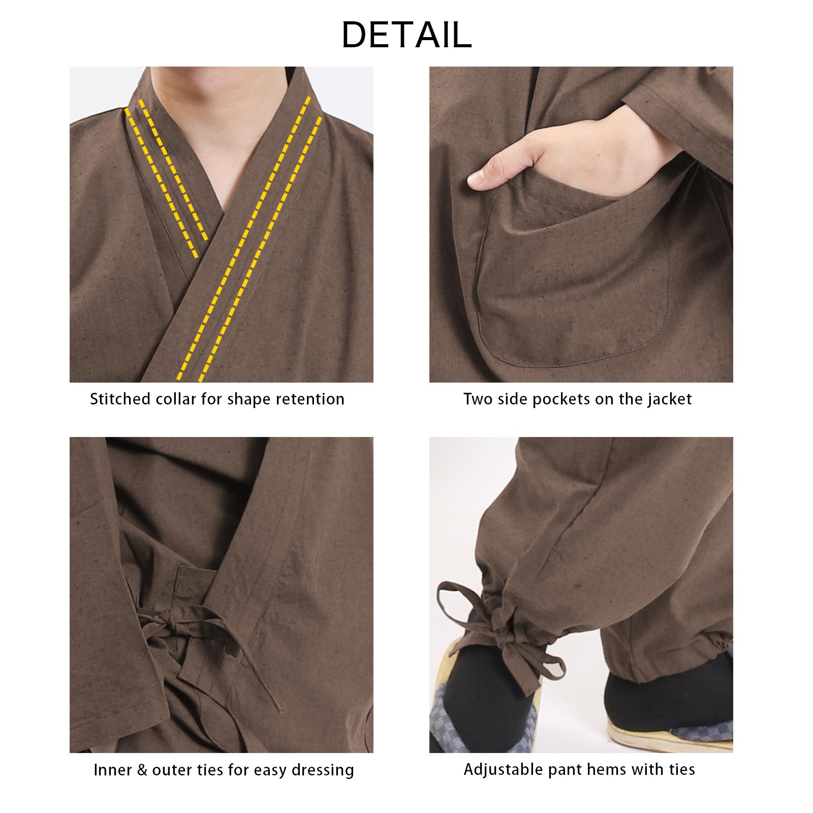 Tsumugi-Style Samue Black