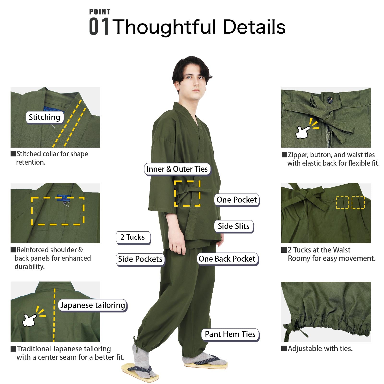 Men’s Samue 100% Cotton Green