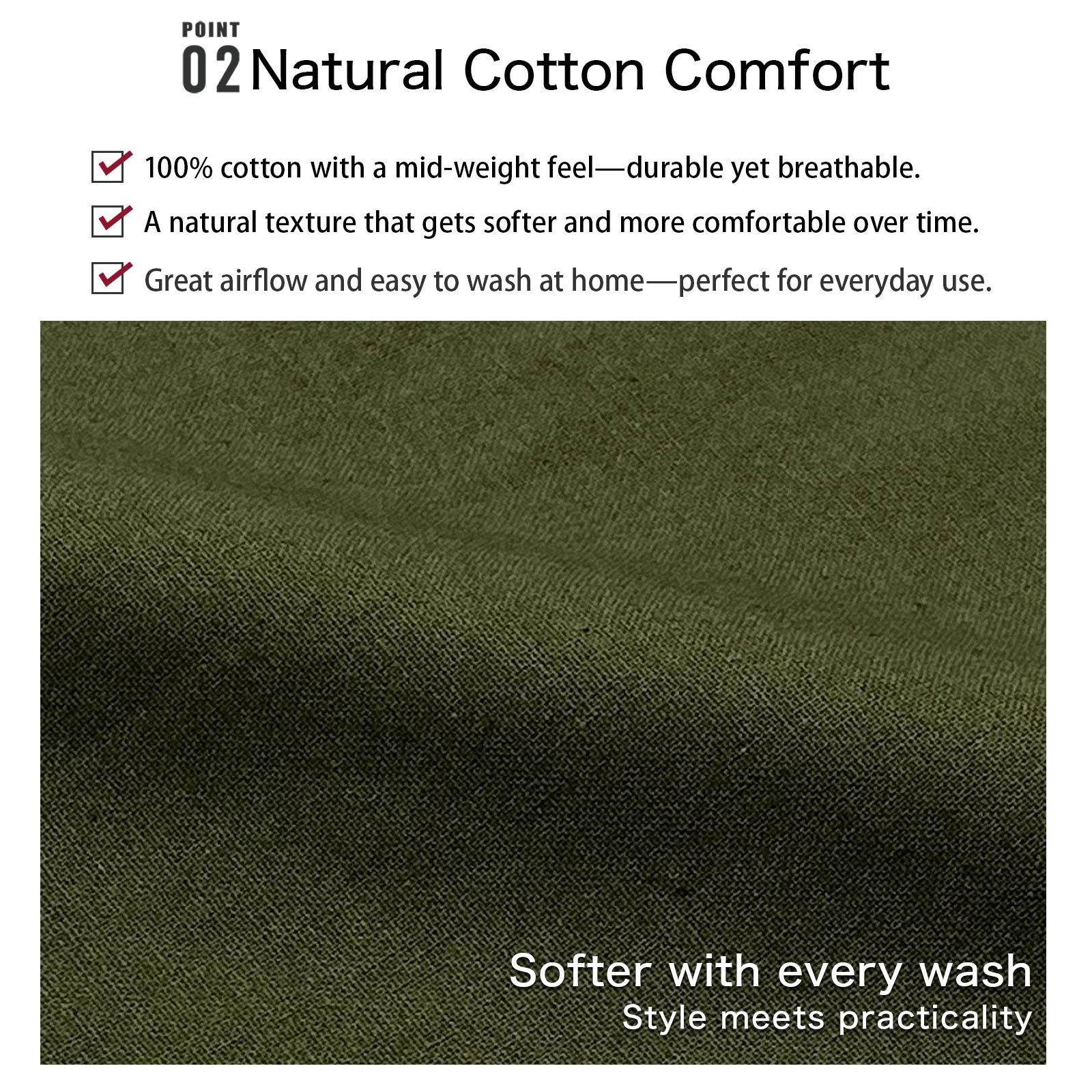 Men’s Samue 100% Cotton Green