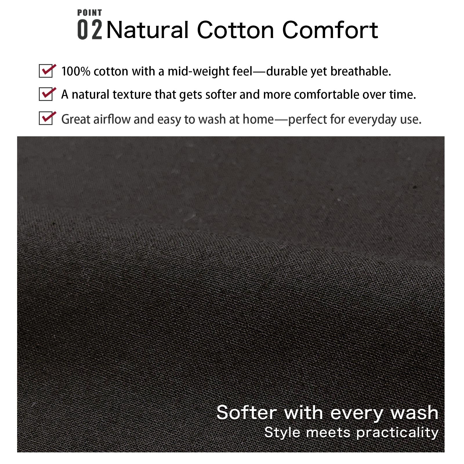 Men’s Samue 100% Cotton Black