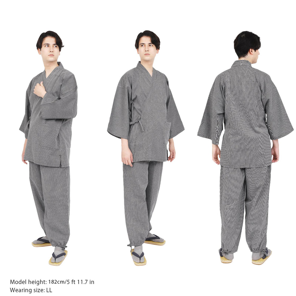 Men’s Sashiko Samue in Black and White