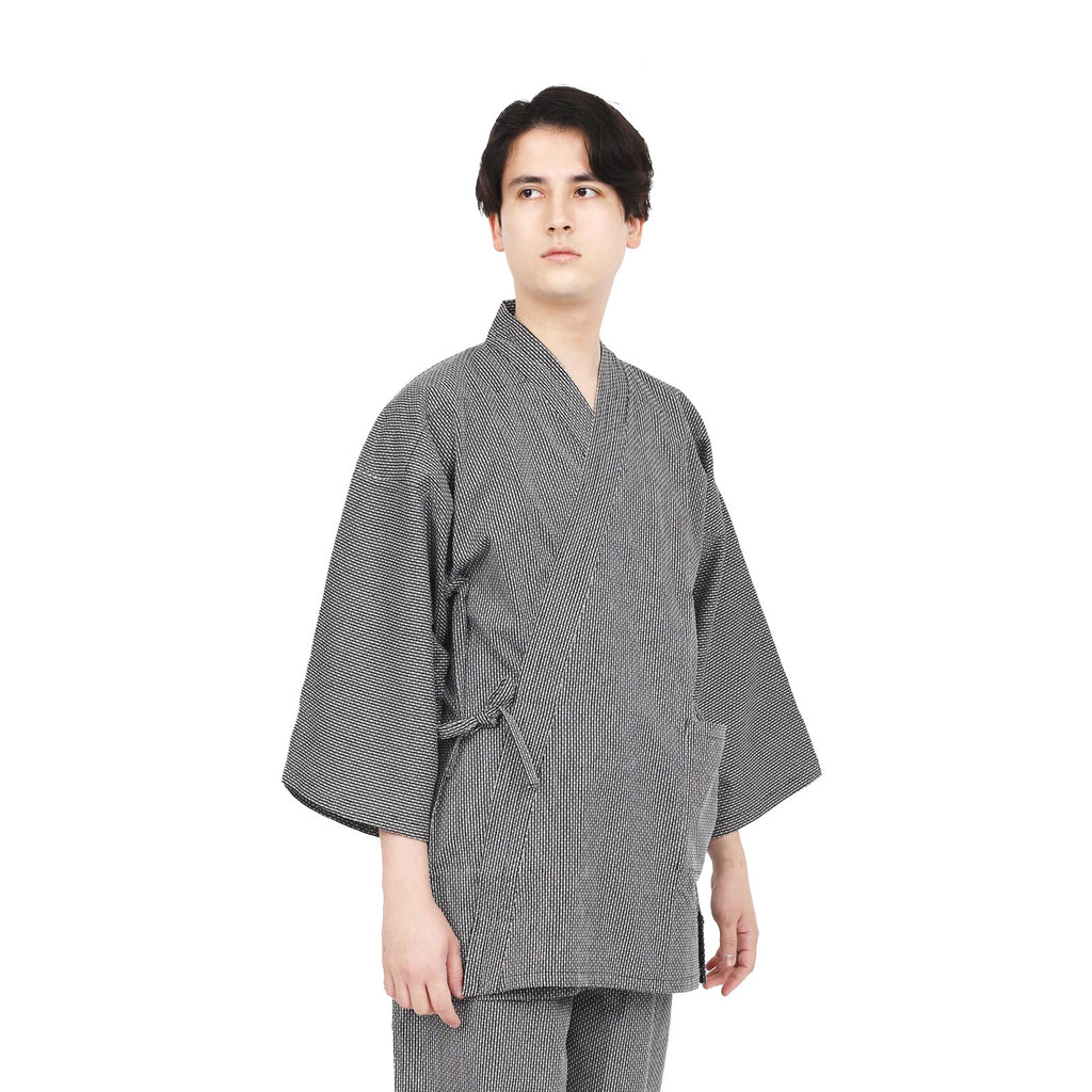 Men’s Sashiko Samue in Black and White