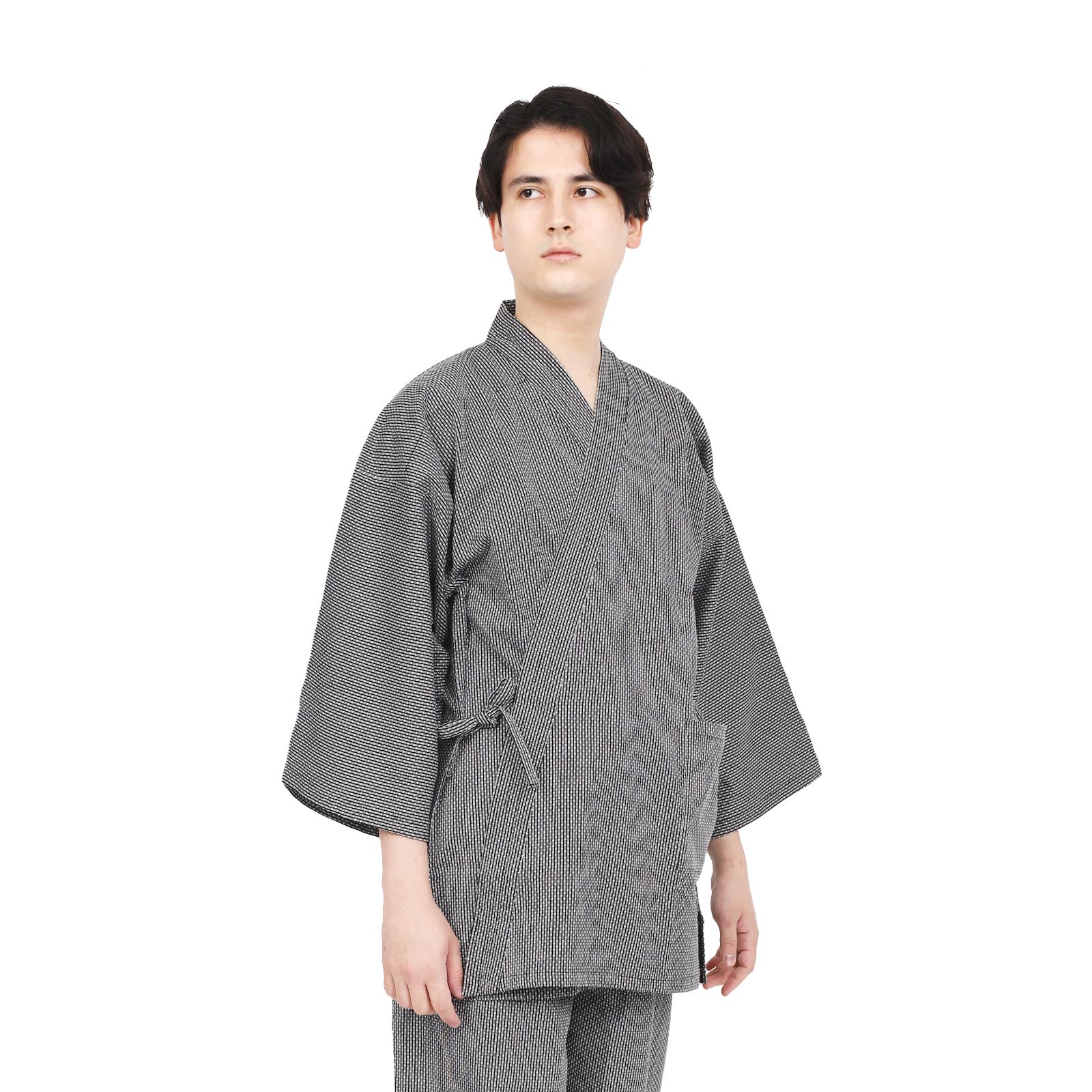 Men’s Sashiko Samue in Black and White