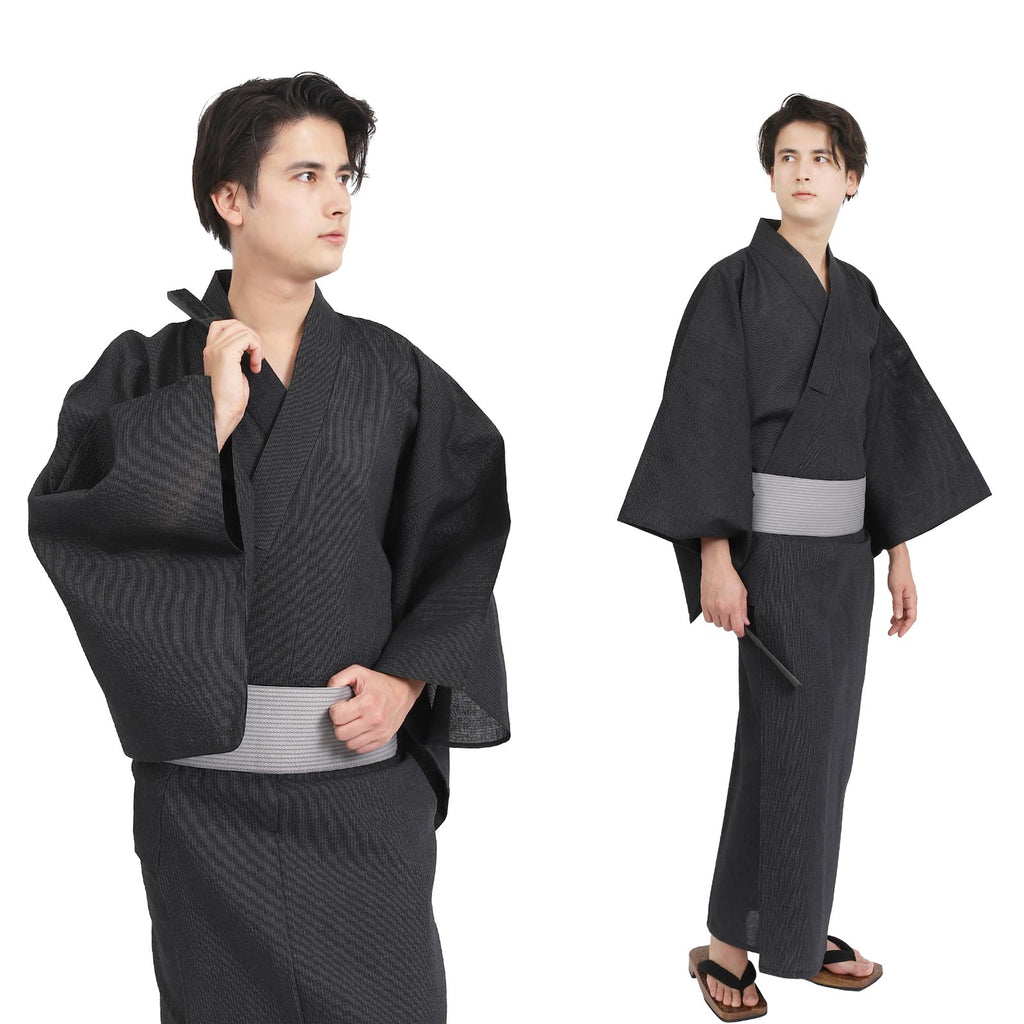 Woven Yukata Pre-Tied Obi Set-w01