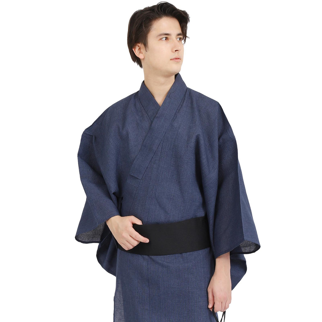 Men’s  Woven Yukata 3-Piece Set-wn06