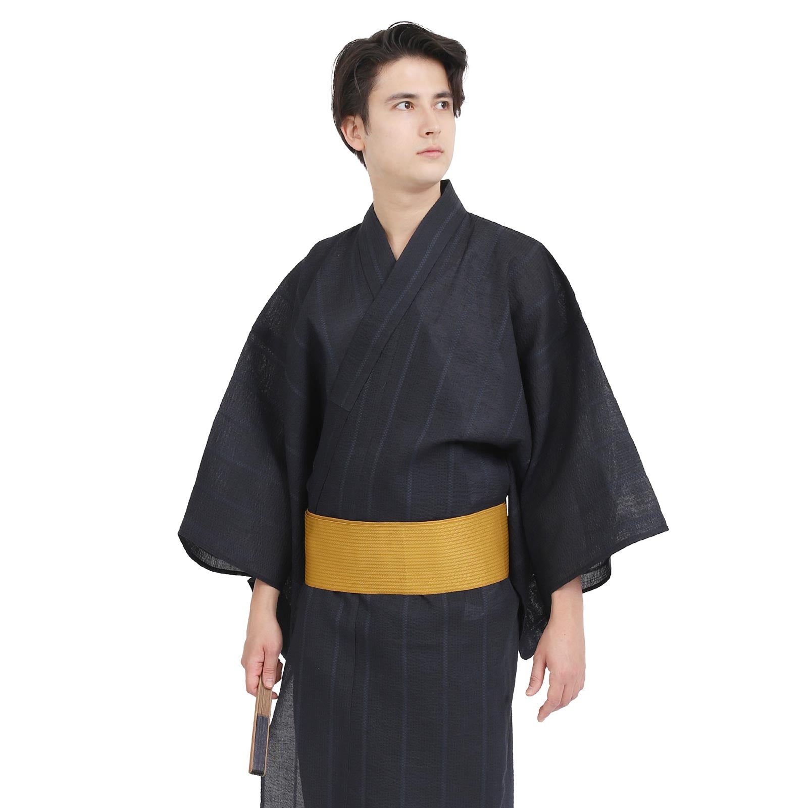 Men’s  Woven Yukata 3-Piece Set-wn10