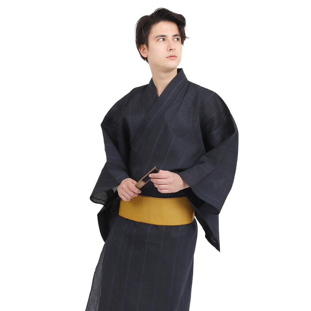 Woven Yukata Pre-Tied Obi Set-w10
