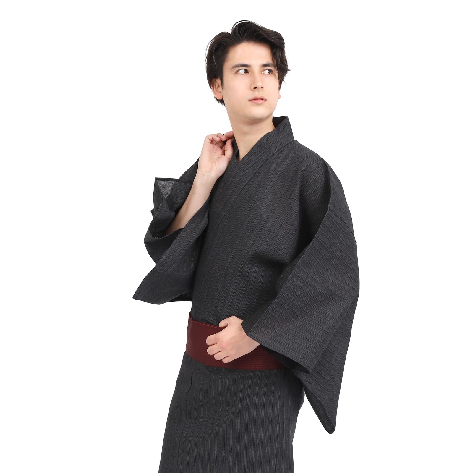 Men’s  Woven Yukata 3-Piece Set-wn17