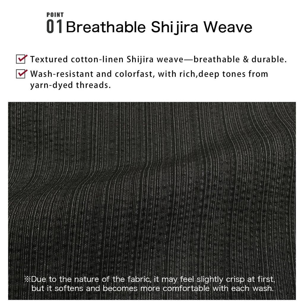 Men’s Woven Yukata Kaku Obi Set-wn17