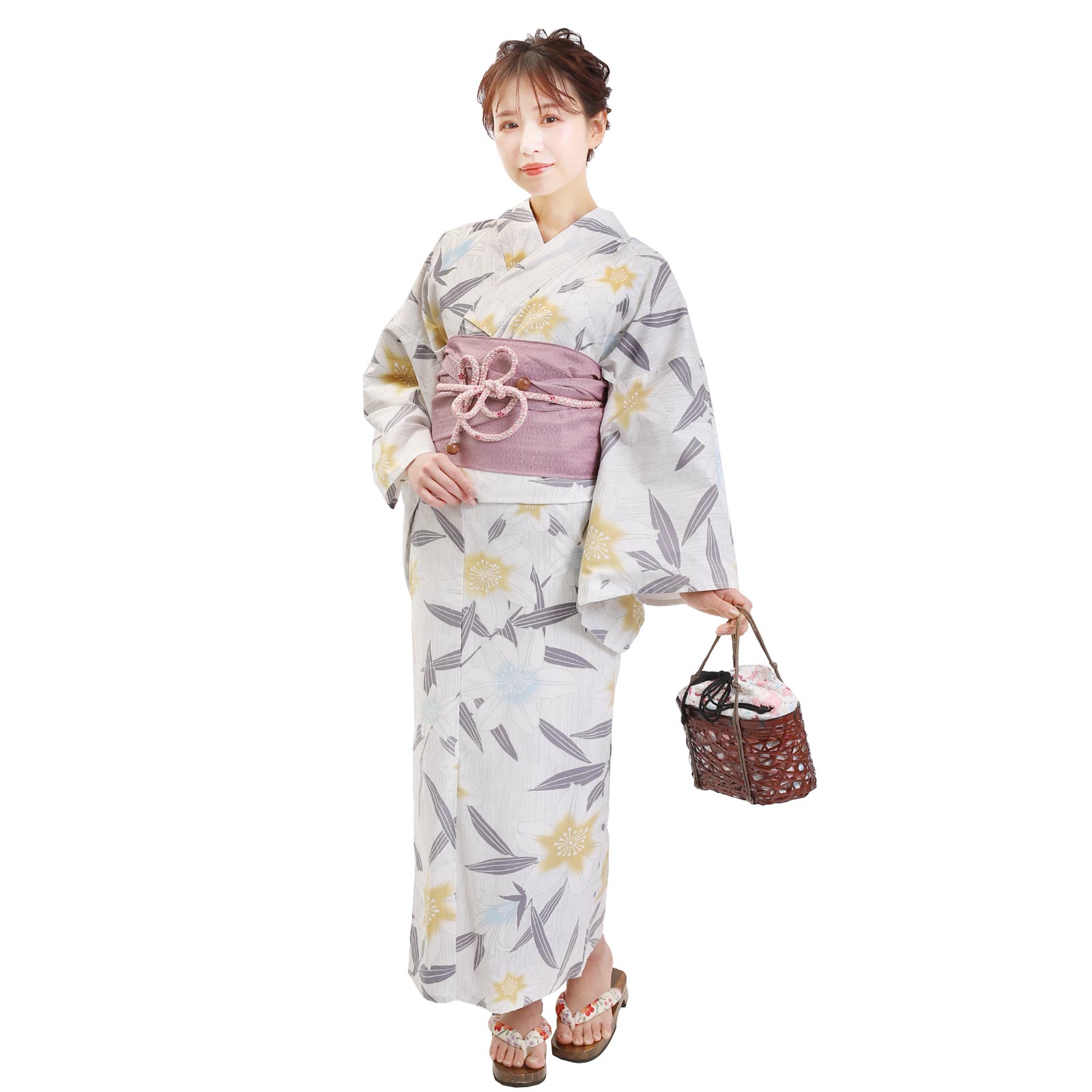 Yukata and Obi Set Lily