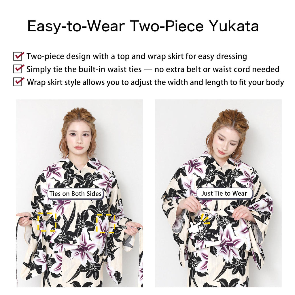 Two-Piece Yukata Set Lily